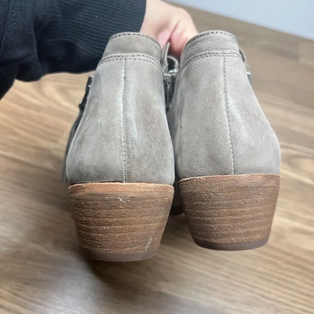 Sam Edelman Womens Packer Boot Size 8 Tan Leather Low Block Heel Bootie‎